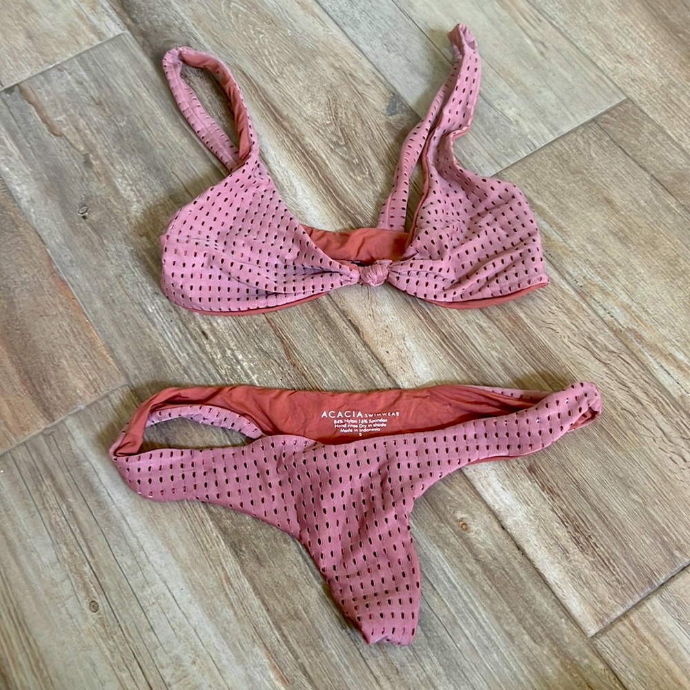 Acacia Swim- Lipstick Mesh Set - Small